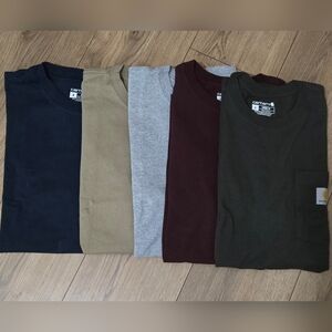 Carhartt's MEN Short Sleeves, Loose Fit T Shirts, Lot Of 5.